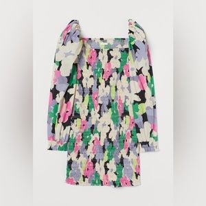 H&M Smocked Cotton Dress